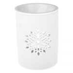 Lampă de aromaterapie din porțelan alb Dakls, înălțime 12,2 cm