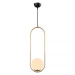 Lustră Squid Lighting Arch, înălțime 146 cm, auriu