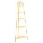 Etajeră metalică pe colț pentru balcon, înălțime 180 cm, galben MWH - Garden Pleasure
