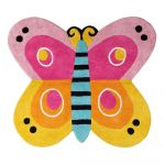 Covor pentru copii 80x90 cm Butterfly – Premier Housewares