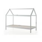 Pat pentru copii 90x200 cm alb cu formă de căsuță Dallas - Vipack