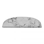Covorașe pentru scări albe 16 buc. 20x65 cm Marble Dream – Vitaus