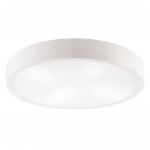 Plafonieră albă cu abajur din sticlă ø 58 cm Eveline – LAMKUR