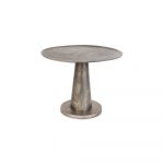 Măsuță auxiliară din metal Dutchbone Brute, ⌀ 63 cm, argintiu