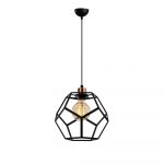 Lustră neagră/în culoarea bronz cu abajur din metal ø 26 cm Degirmen – Opviq lights