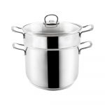Oală inoxidabilă pentru gătit cu aburi și capac Orion Anett, 5 l