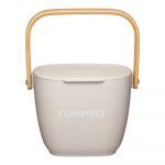 Coș de gunoi compostabil din bambus Kitchen Craft Natural Elements, bej