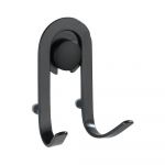Set 2 cârlige de perete Wenko Classic Plus, negru