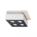 Plafonieră albă cu abajur din metal 24x24 cm Hydra – Nice Lamps