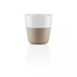 Set de 2 cești din porțelan bej-alb de 80 ml - Eva Solo