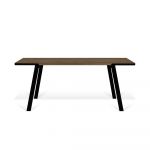 Masă de dining cu aspect de lemn de nuc 200x100 cm Drift - TemaHome