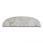 Covorașe pentru scări albe 16 buc. 20x65 cm Marble Art – Vitaus
