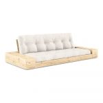 Canapea crem extensibilă 244 cm Base – Karup Design