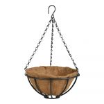 Coș suspendat din metal Esschert Design Flower, ⌀ 25,2 cm