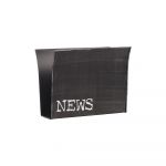 Suport metalic pentru reviste LABEL51, negru