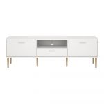 Comodă TV albă 177x57 cm Media – Tvilum