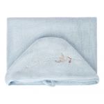 Prosop albastru cu glugă din bumbac pentru copii 80x135 cm Bebemarin - Foutastic
