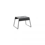 Scăunel din inox Zone A-Stool, negru