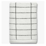 Prosop alb din bumbac 70x140 cm Tile Stone – Mette Ditmer Denmark