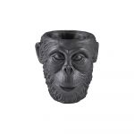 Ghiveci din ciment Villa Collection Calbe, înălțime 19 cm, negru