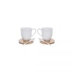 Set de 2 căni de porțelan 370 ml Whiteline - Orion