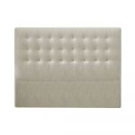 Tăblie pentru pat cu tapițerie de catifea Windsor & Co Sofas Athena, 200 x 120 cm, bej