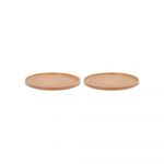 Set 2 farfurii din porțelan pentru desert Villa Collection Fjord, ø 20,8 cm, bej