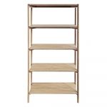 Bibliotecă cu aspect de lemn de stejar 86x160 cm Oxford – Actona