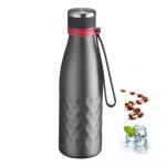 Sticlă gri de călătorie din silicon și oțel inoxidabil 550 ml Viva – Westmark