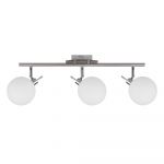 Plafonieră argintie cu abajur din sticlă 12x62 cm Ghost – Candellux Lighting