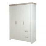 Șifonier pentru copii alb 139x199 cm Felicia – Roba