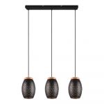 Lustră neagră ø 15 cm Bidar – Trio