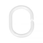 Set 12 inele pentru tijă perdea duș Wenko Shower Hooks, alb