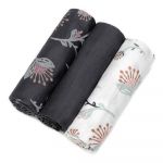Set 3 scutece din bumbac T-TOMI Tetra Floral, 70 x 70 cm
