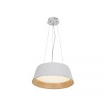 Lustră albă-în culoare naturală LED cu abajur din metal ø 45 cm Umbria – Candellux Lighting