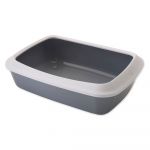 Litieră pentru pisici gri 37x50 cm Savic Iriz – Plaček Pet Products