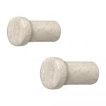 Set 2 cârlige de perete din gresie Blomus Lamura