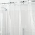 Perdea de duș transparentă iDesign PEVA, 183 X 183 cm