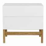 Dulap pentru vinuri alb/natural 75x70 cm Grande - Woodman