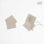 Coasters bej din țesătură 4 buc. – Linen Tales