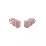 Set 6 căni Kütahya Porselen Classic, 330 ml, roz