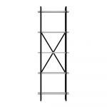 Etajeră neagră-albă 60x180 cm Elston – Kalune Design