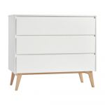 Comodă pentru copii Pinio Swing, 100 x 92 cm, alb