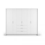Dulap alb 255x217 cm Wells - Cosmopolitan Design