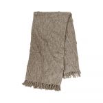 Cuvertură maro deschis din bumbac pentru pat dublu 250x260 cm Sahara - Tiseco Home Studio