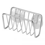 Suport metalic cu ventuze iDesign Rondo, 6 x 13 cm