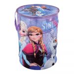 Coș de depozitare din material textil cu capac Domopak Frozen, înălțime 50 cm