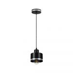 Lustră neagră din metal ø 12 cm Wama – Candellux Lighting