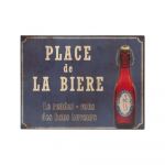 Semn din metal 33x25 cm Place De La Biere – Antic Line