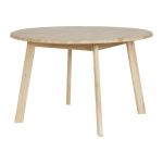 Masă din lemn de stejar WOOOD Disc, Ø 120 cm